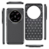 Силиконов Калъф за Xiaomi 15 Ultra, New Carbon Case, Черен (9)