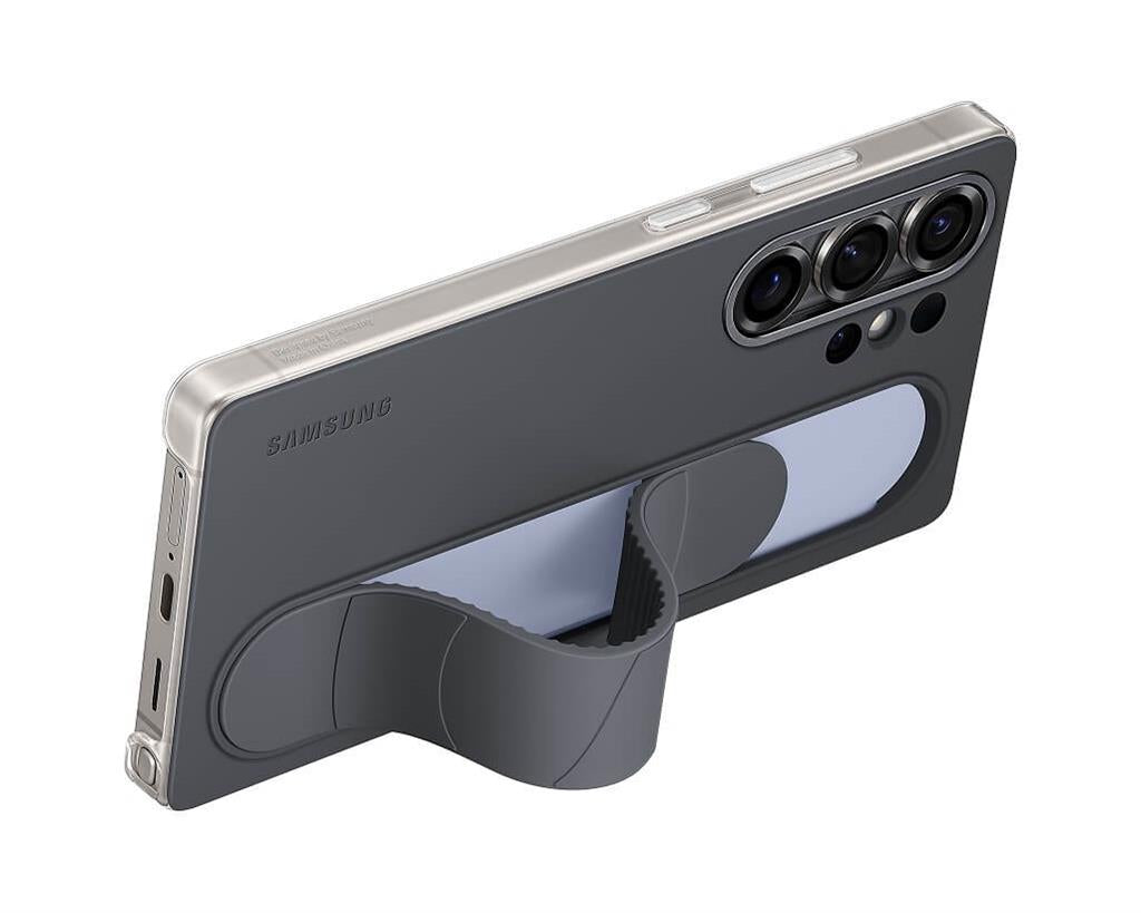 Оригинален Калъф с Държач за Samsung S25 Ultra, Standing Grip Case EF-GS938CBEGWW, Черен (3)