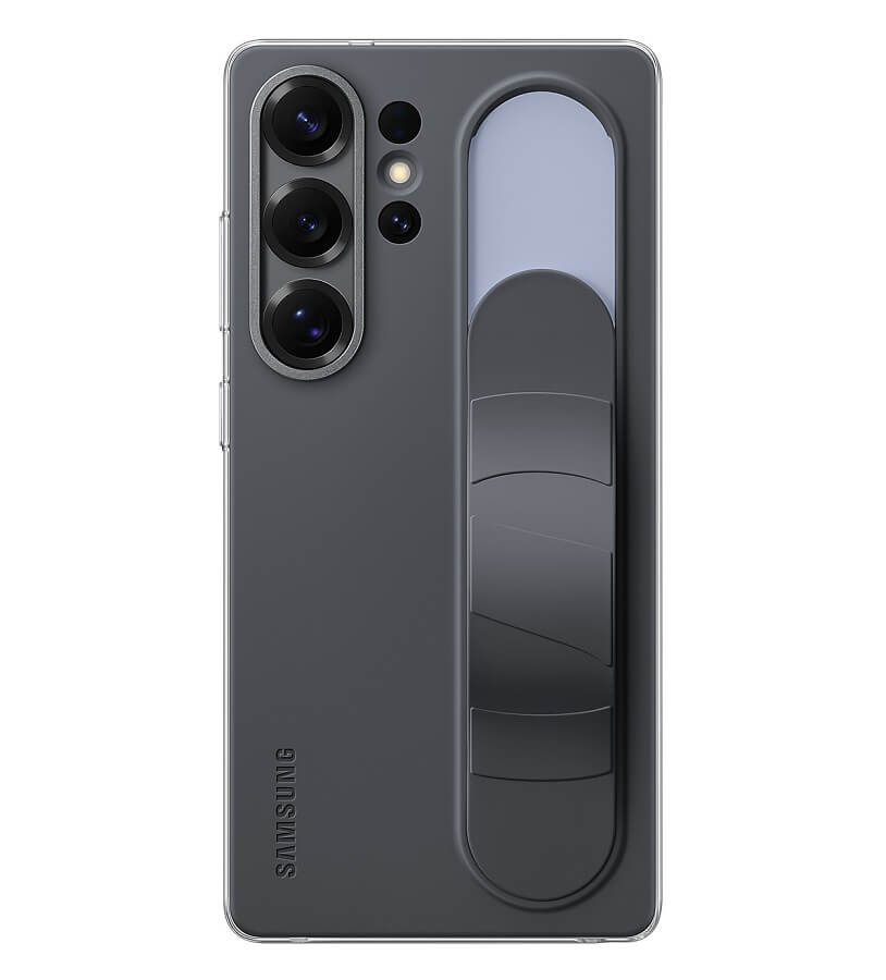 Оригинален Калъф с Държач за Samsung S25 Ultra, Standing Grip Case EF-GS938CBEGWW, Черен (2)