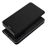 Луксозен Калъф за Xiaomi Redmi Note 14 4G, Luna Book Case, Черен (4)