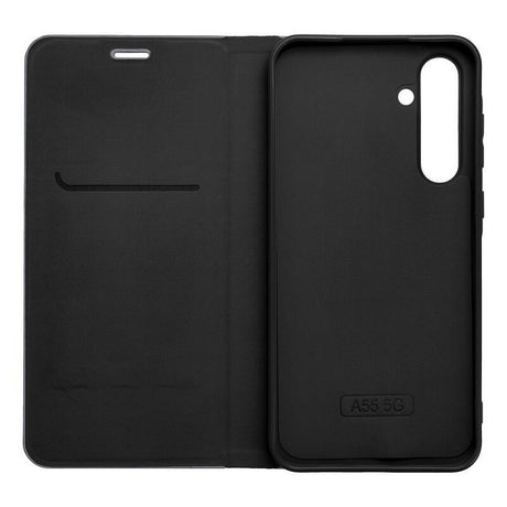 Луксозен Калъф за Xiaomi Redmi Note 14 4G, Luna Book Case, Черен (6)