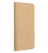 Луксозен Калъф за Xiaomi Redmi Note 14 4G, Luna Book Case, Златист (2)