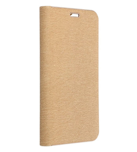Луксозен Калъф за Xiaomi Redmi Note 14 4G, Luna Book Case, Златист (2)