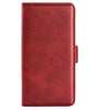 Кожен Калъф с Джобове за Xiaomi 15 Pro, Wallet Book Case, Червен