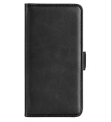 Кожен Калъф с Джобове за Xiaomi 15, Wallet Book Case, Черен
