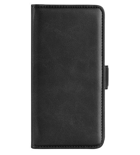 Кожен Калъф с Джобове за Xiaomi 15, Wallet Book Case, Черен