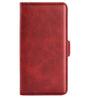 Кожен Калъф с Джобове за Xiaomi 15, Wallet Book Case, Червен