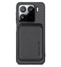 Калъф с Място за Карти за Xiaomi 15, Carbon Magsafe Wallet Case, Черен