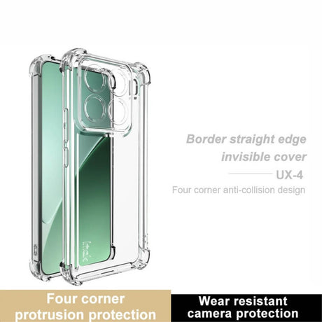 Противоударен Силиконов Калъф за Xiaomi 15 Pro, Imak Crystal Case UX-4, Прозрачен (3)