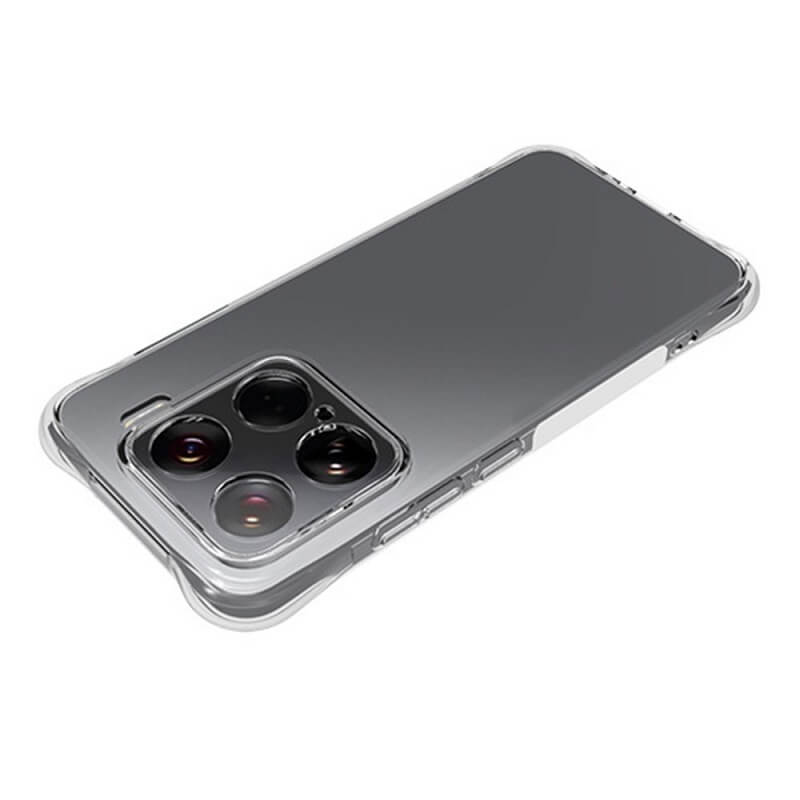 Противоударен Силиконов Калъф за Xiaomi 15, Shockproof Case, Прозрачен (3)