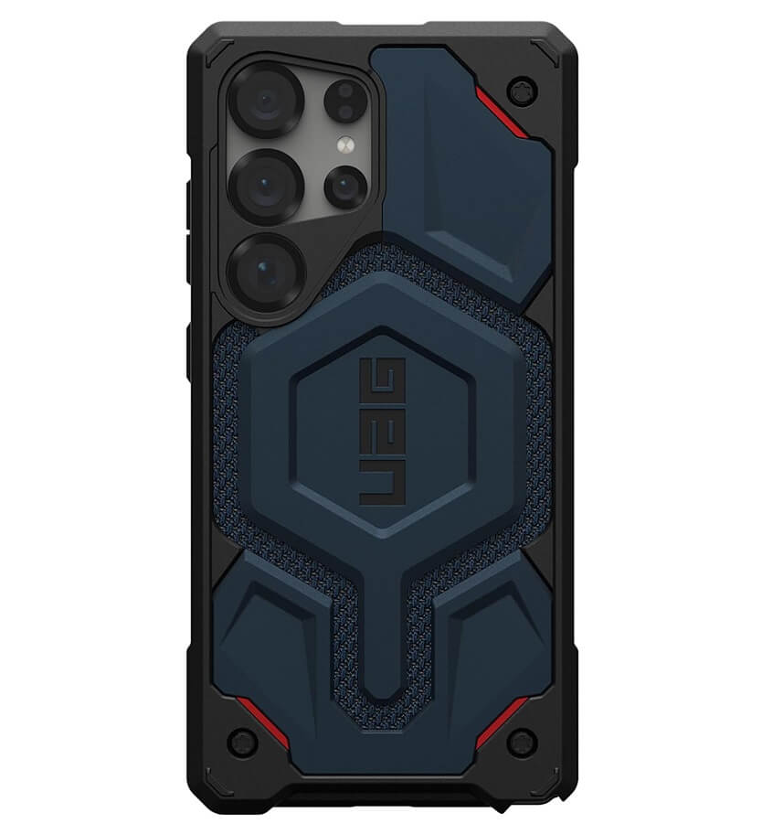 MagSafe Противоударен Калъф за Samsung S25 Ultra, UAG Monarch Pro Kevlar Case, Син