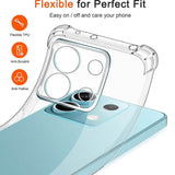 Противоударен Силиконов Калъф за Xiaomi 15 Pro, Shockproof Case, Прозрачен (4)