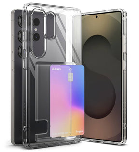 Калъф с Джоб за Карти за Samsung S25 Ultra, Ringke Fusion Card Case, Прозрачен