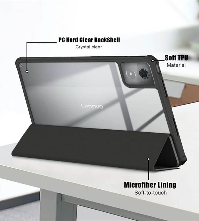Калъф за Lenovo Tab K11 Plus 11.5", Rugged Hybrid Pen Case, Черен (7)