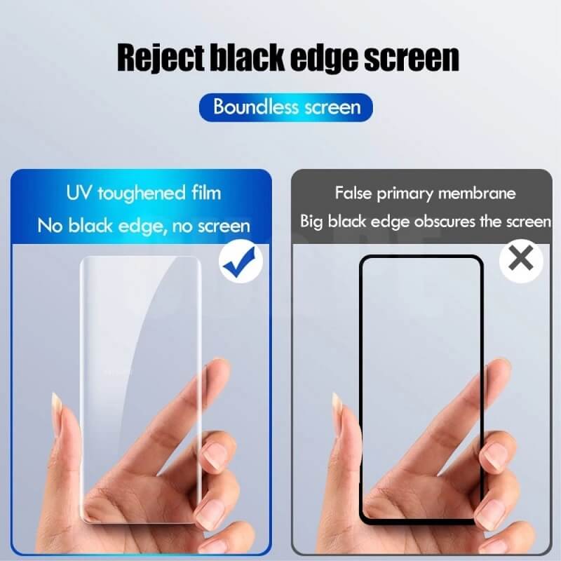 Стъклен Протектор с UV лепило за Xiaomi 15 Pro, UV 3D Glass, Прозрачен (6)