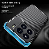Силиконов Калъф за Xiaomi 15 Pro, New Carbon Case, Черен (3)