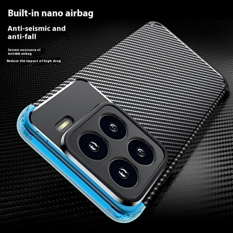 Силиконов Калъф за Xiaomi 15 Pro, New Carbon Case, Черен (3)