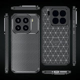 Силиконов Калъф за Xiaomi 15 Pro, New Carbon Case, Черен (7)