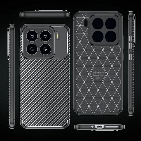 Силиконов Калъф за Xiaomi 15 Pro, New Carbon Case, Черен (7)