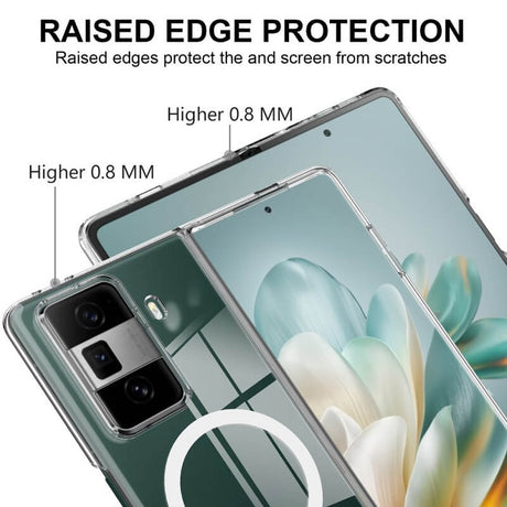Magsafe Калъф за Honor Magic Vs3, Magnetic Acrylic Clear Case, Прозрачен (4)