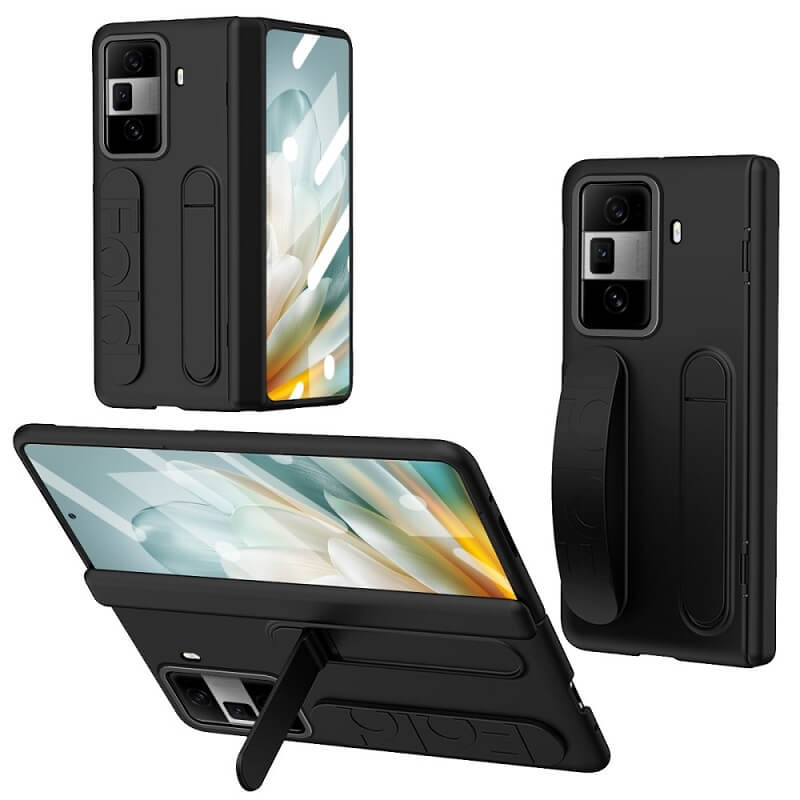 Калъф с Каишка за Honor Magic Vs3, Kickstand Wristband Case, Черен (2)