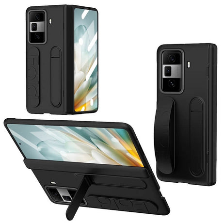 Калъф с Каишка за Honor Magic Vs3, Kickstand Wristband Case, Черен (2)