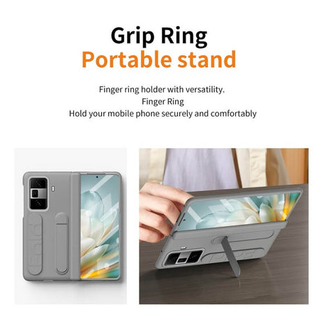 Калъф с Каишка за Honor Magic Vs3, Kickstand Wristband Case, Черен (5)
