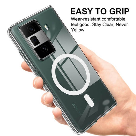Magsafe Калъф за Honor Magic Vs3, Magnetic Acrylic Clear Case, Прозрачен (3)
