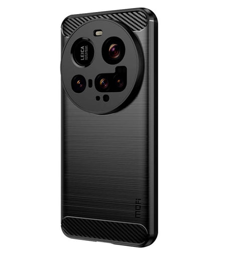 Противоударен Калъф за Xiaomi 15 Ultra, Premium Carbon Case, Черен