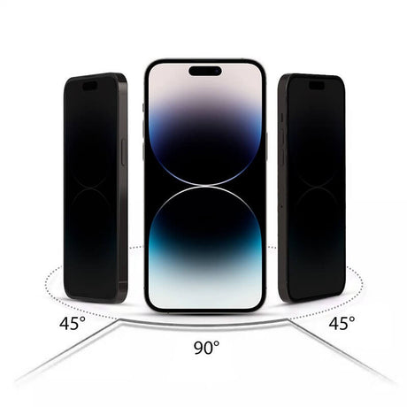 Затъмняващ Протектор за iPhone 17e/ 16e, Hofi Privacy Anti-Spy Glass, Черен (2)