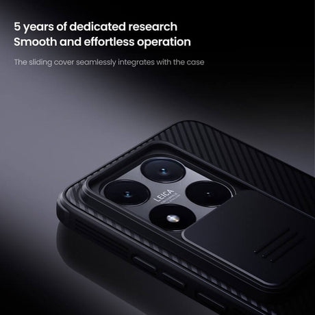 Калъф с Плъзгач за Камера за Xiaomi 14T Pro, Nillkin CamShield Pro Case, Черен (5)