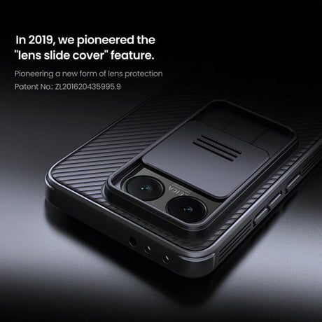 Калъф с Плъзгач за Камера за Xiaomi 14T Pro, Nillkin CamShield Pro Case, Черен (4)