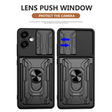 Калъф с Предпазител за Камера и Стойка за Samsung A06, Kickstand Pro Case, Черен (2)