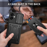 Калъф с Предпазител за Камера и Стойка за Samsung A06, Kickstand Pro Case, Черен (6)