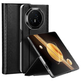 Кожен Калъф за Honor Magic V3, Dux Ducis Bril Case, Черен (2)