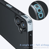Матов Калъф за Samsung A06, Shockproof Case, Черен (2)