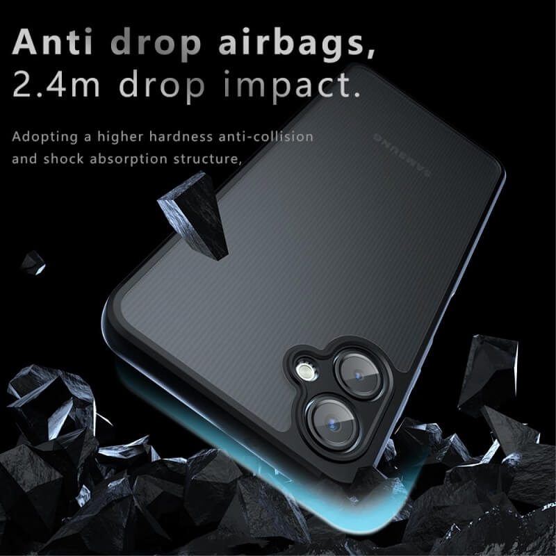 Матов Калъф за Samsung A06, Shockproof Case, Черен (4)
