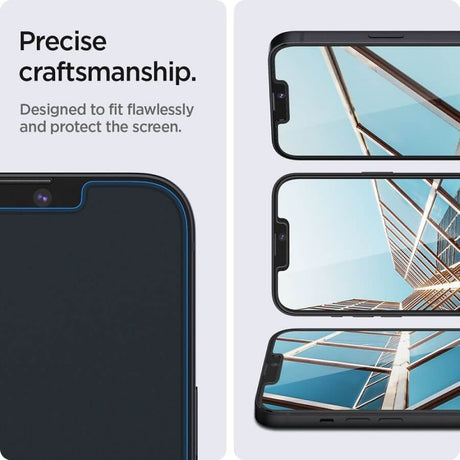 Стъклен Протектор за iPhone 17e/ 16e, Spigen EZ Fit Glass 2бр., Прозрачен (4)