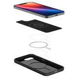 Magsafe Калъф за iPhone 17e/ 16e, Spigen Thin Fit Case, Черен (6)