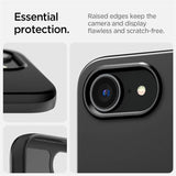 Magsafe Калъф за iPhone 17e/ 16e, Spigen Thin Fit Case, Черен (8)