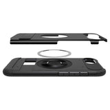 Magsafe Калъф за iPhone 17e/ 16e, Spigen Slim Armor Mag Case, Черен (5)