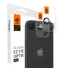 Протектор за Камерата на iPhone 17e/ 16e, Spigen EZ Fit Optik Pro Glass tR 2бр., Черен
