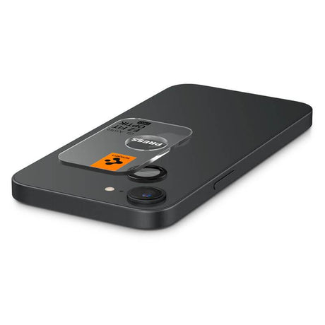 Протектор за Камерата на iPhone 17e/ 16e, Spigen EZ Fit Optik Pro Glass tR 2бр., Черен (5)