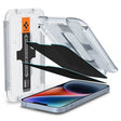 Затъмняващ Протектор за iPhone 17e/ 16e, Spigen Privacy Glass tR EZ Fit 2бр., Черен