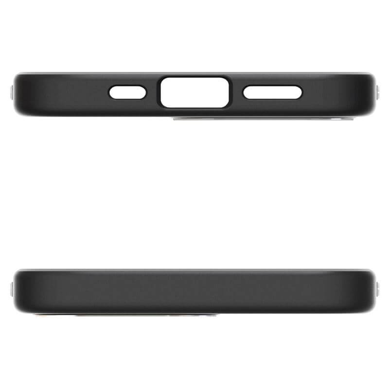 Magsafe Тънък Калъф за iPhone 17e/ 16e, Spigen Enzo Aramid Case, Черен (6)