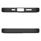 Magsafe Тънък Калъф за iPhone 17e/ 16e, Spigen Enzo Aramid Case, Черен (6)