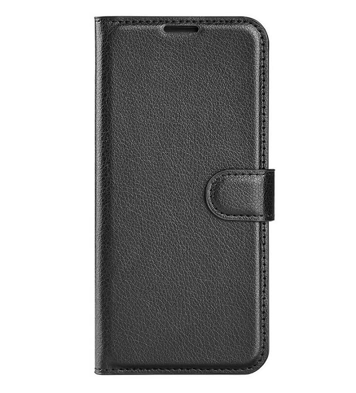 Кожен Калъф с Джобове за Samsung A06, Wallet Book Case, Черен