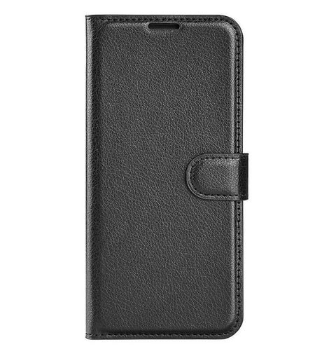 Кожен Калъф с Джобове за Samsung A06, Wallet Book Case, Черен