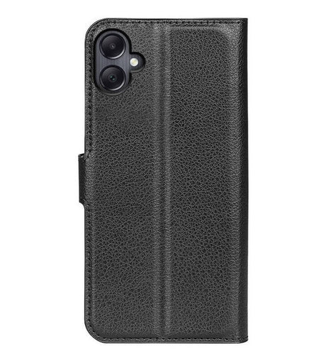 Кожен Калъф с Джобове за Samsung A06, Wallet Book Case, Черен (2)