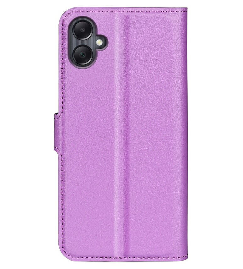 Кожен Калъф с Джобове за Samsung A06, Wallet Book Case, Лилав (2)